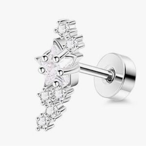 Sterling Silver Star Helix earring